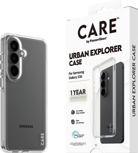 PanzerGlass CARE kryt Samsung Galaxy S26 Urban čirý + roční záruka proti žloutnutí
