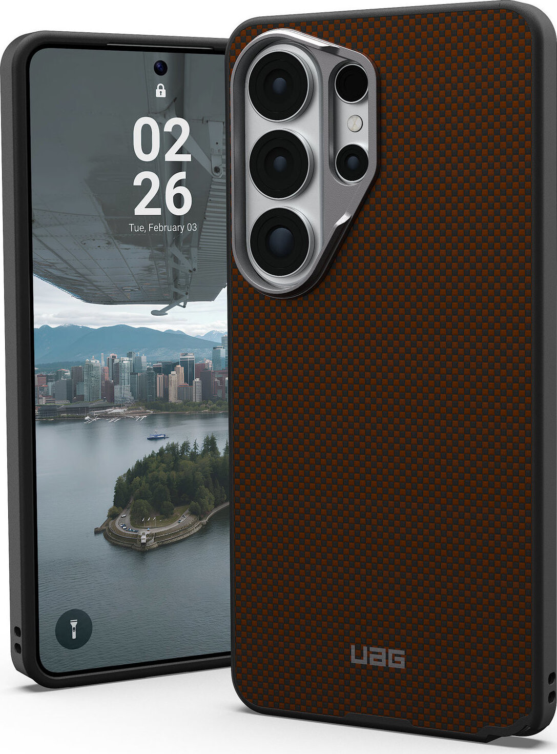 UAG Fibr Armor Orange Charcoal Samsung Galaxy S26 Ultra