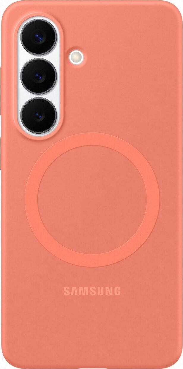 Samsung Galaxy S26 Silikonový kryt s magnetem Coralred