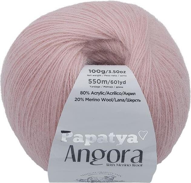 Bellatex Angora Merino Papatya 100g, 4420 starorůžová