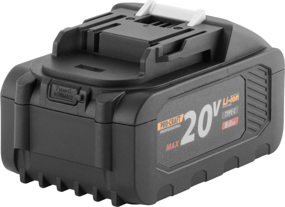 Procraft 20/8C 20 V Li-ion, 8000 mAh USB Type C