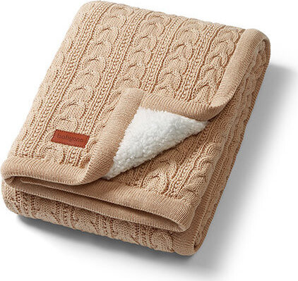 BabyOno bavlněná s fleecovou podšívkou, béžová