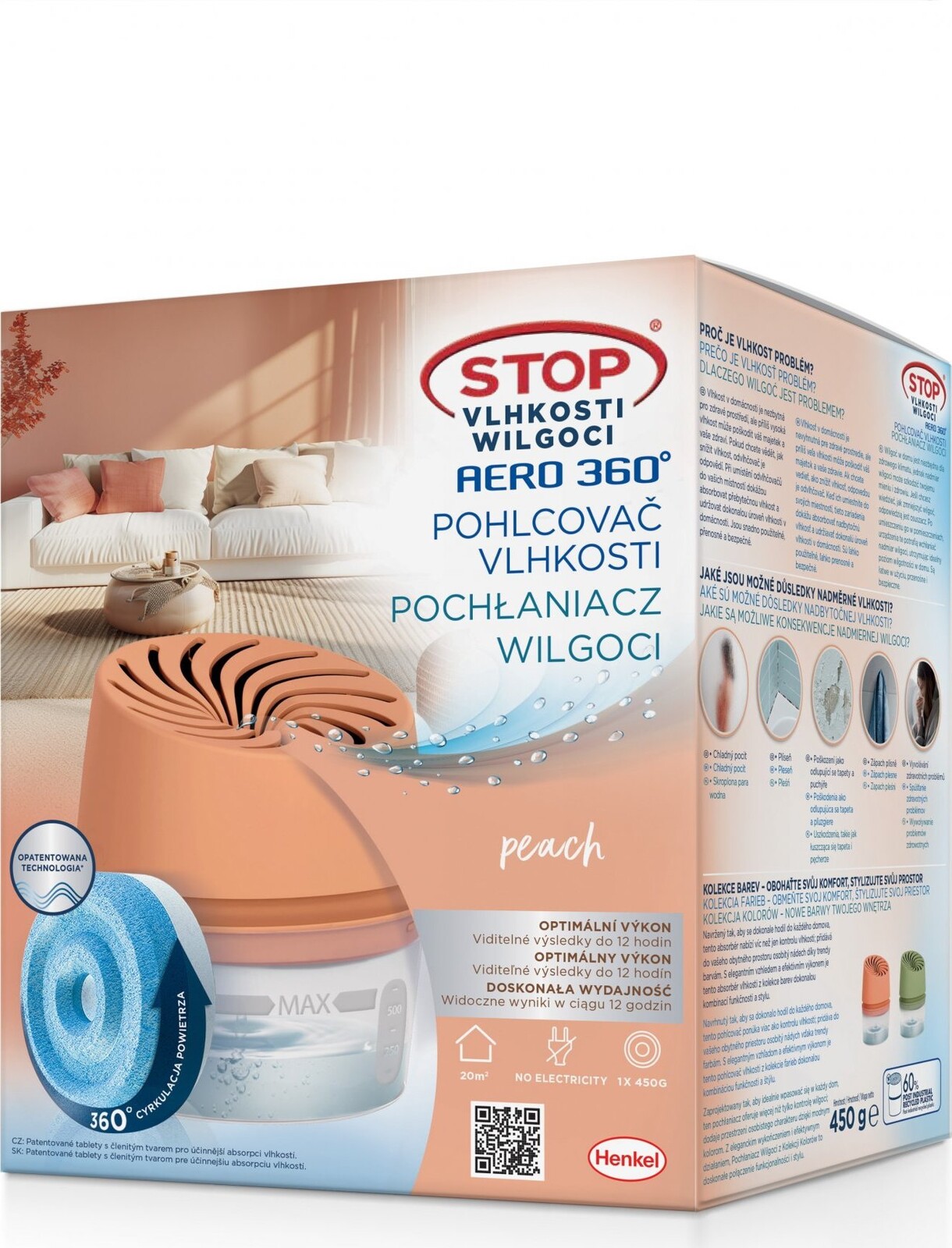 STOP VLHKOSTI Aero 360° broskvový 450 g