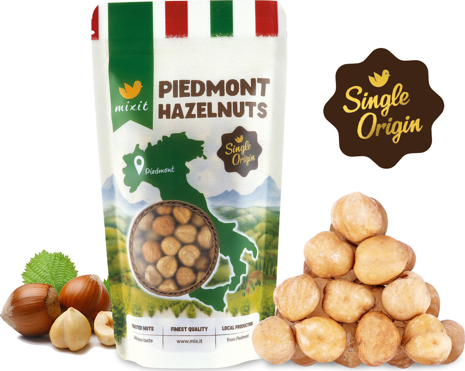 Mixit Single Origin – Lieskové orechy z Piemontu 200 g