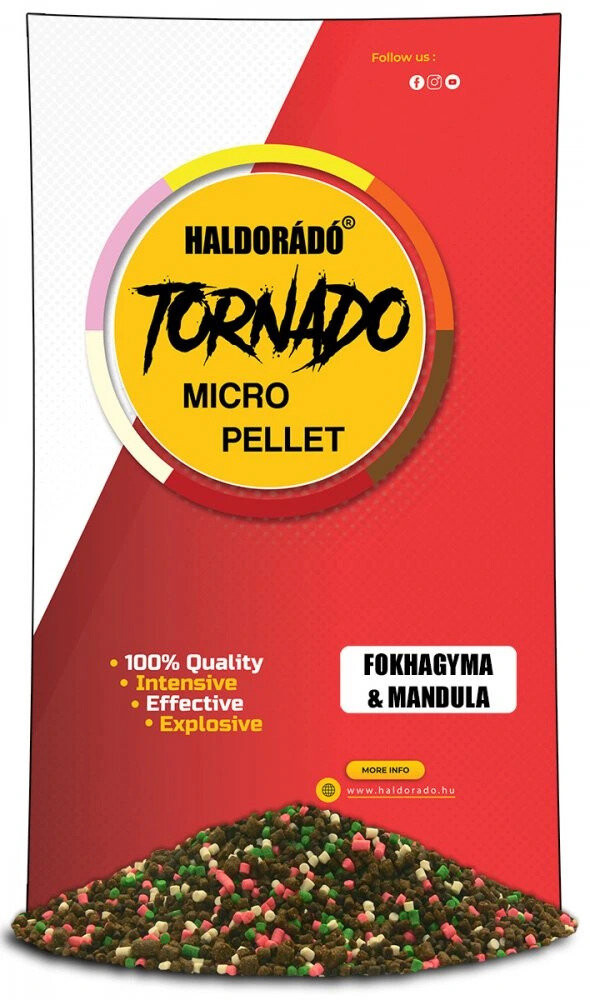 Haldorádó Pelety Tornado Micro Pellets 400 g 2 mm Česnek-Mandle