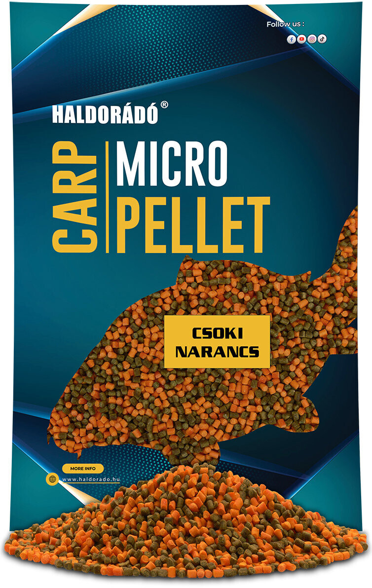 Haldorádó Pelety Carp Micro Pellet 600 g 2,5 mm Čokoládový pomeranč