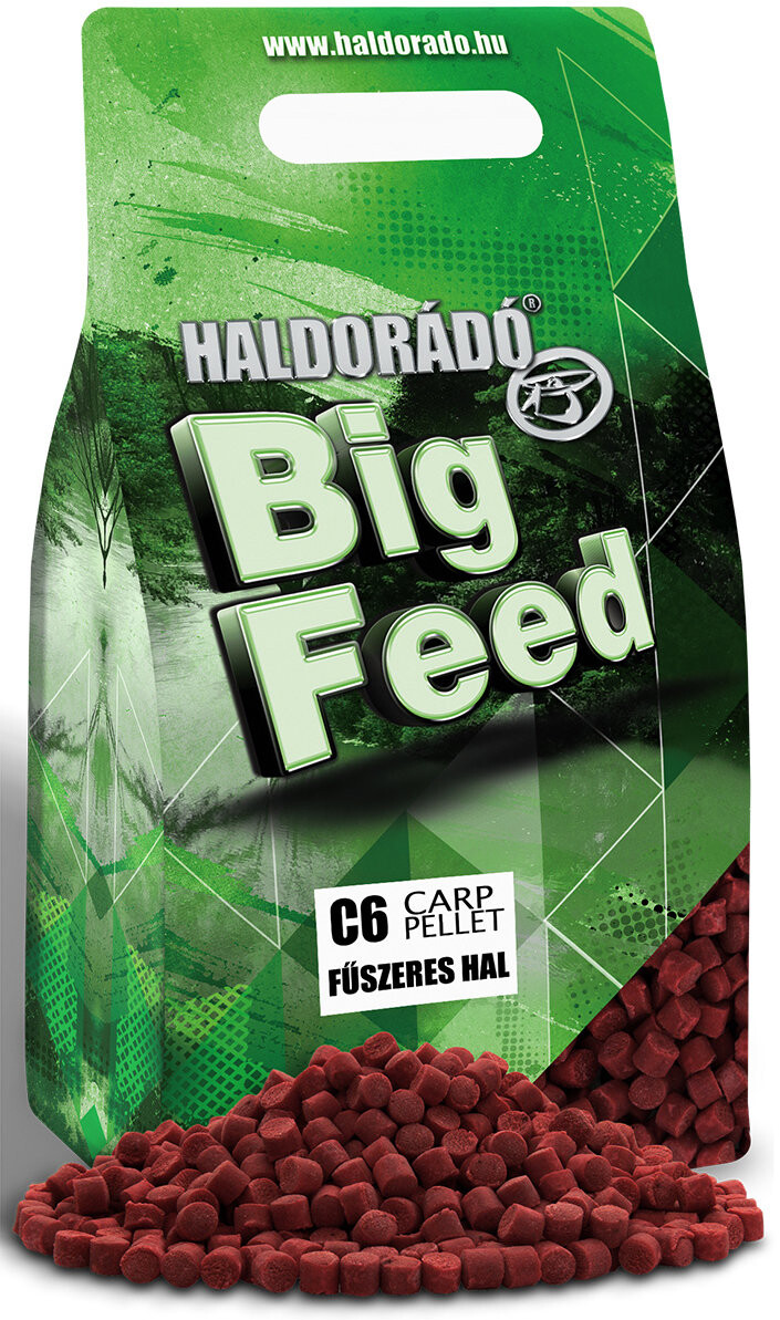 Haldorádó Pelety Big Feed C6 Pellet 2 kg 6 mm Pikantní ryba