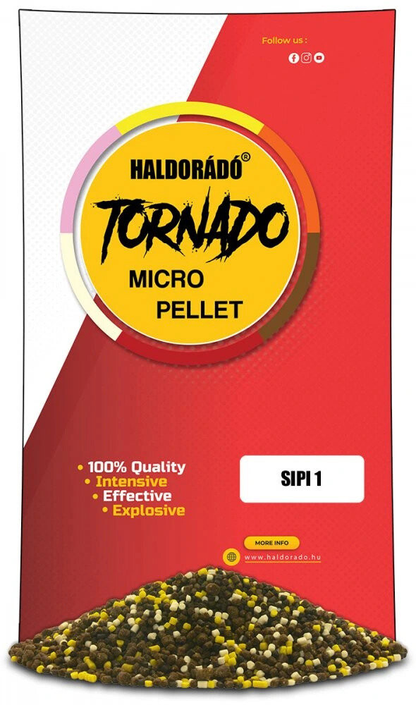Haldorádó Pelety Tornado Micro Pellets 400 g 2 mm Sipi1 Citrón-Máta