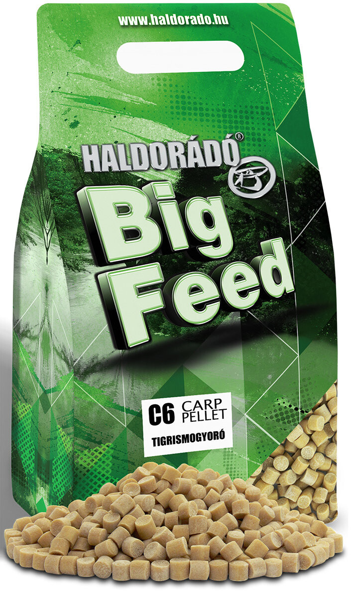 Haldorádó Pelety Big Feed C6 Pellet 2 kg 6 mm Tygří ořechy