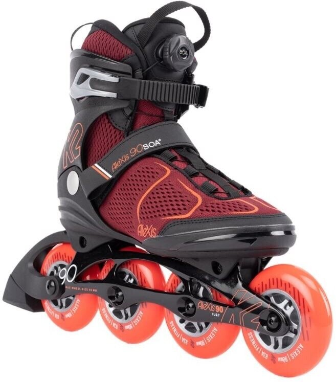 K2 ALEXIS 90 BOA burgandy_orange veľ. 39,5 EU/255 mm