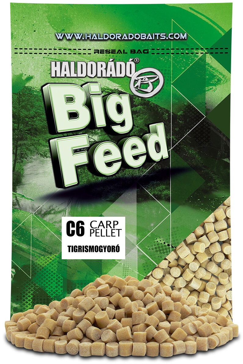 Haldorádó Pelety Big Feed C6 Pellet 700 g 6 mm Tygří ořechy