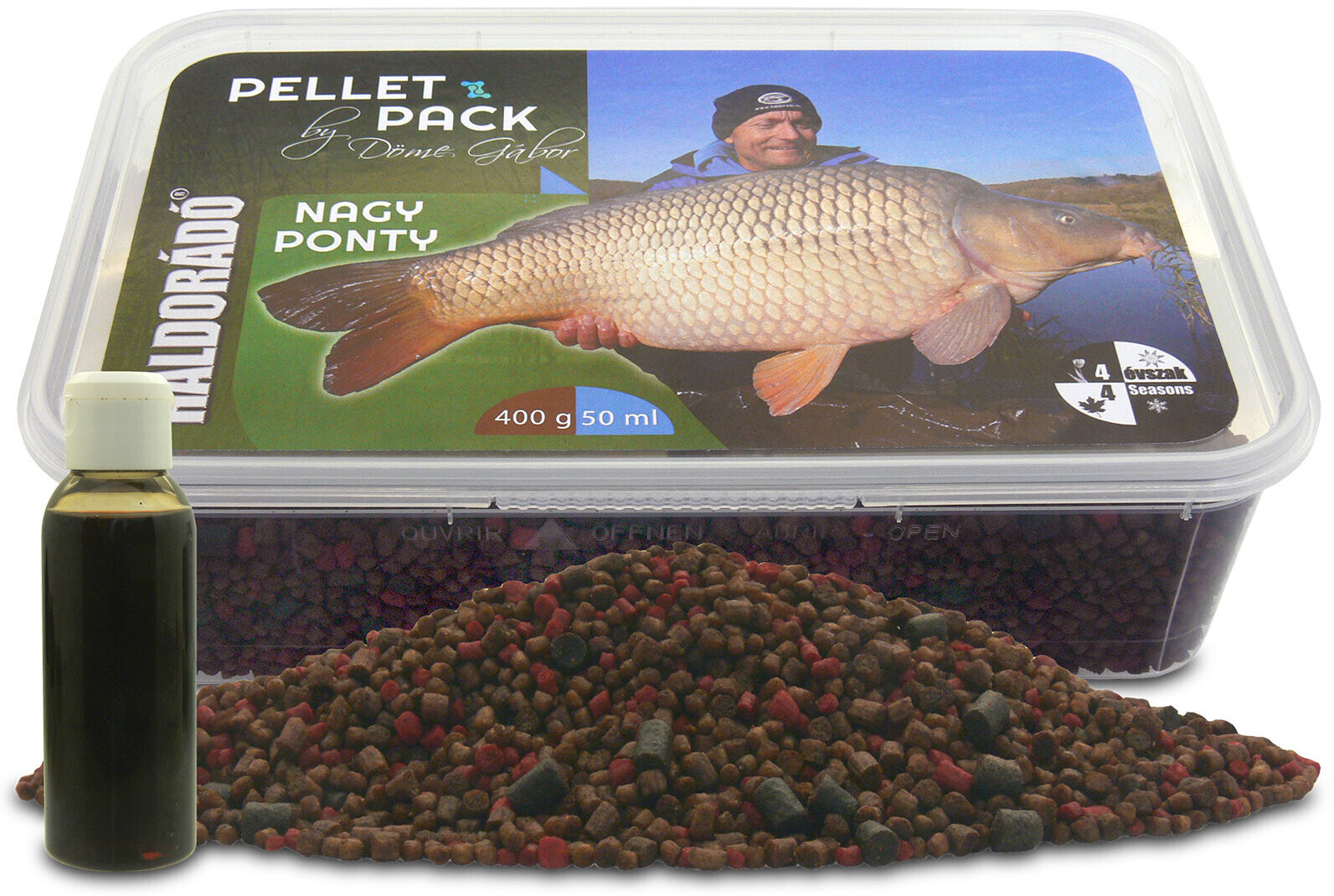 Haldorádó Pelety Pellet Pack By Döme Gábor 400 g Velký kapr + 50 ml aroma