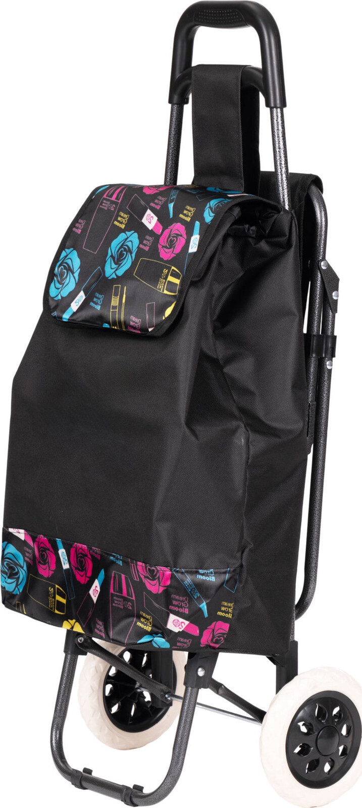 ModernHome PGJSFC021-BC Nákupní vozík se sedátkem 30 l, černý