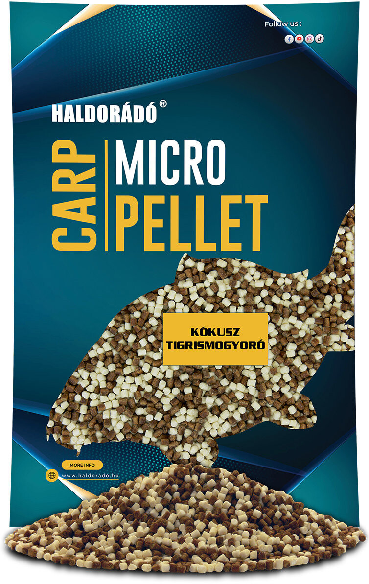 Haldorádó Pelety Carp Micro Pellet 600 g 2,5 mm Kokos/Tygří ořech