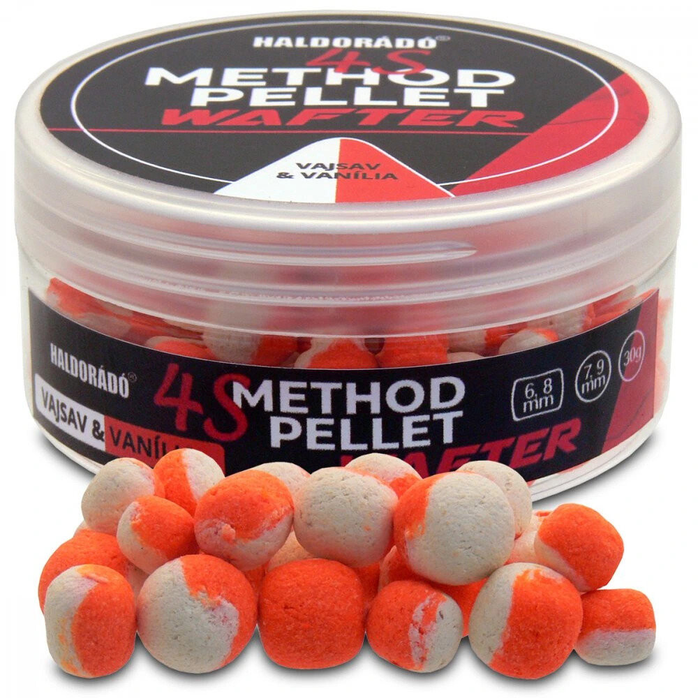 Haldorádó Pelety 4S Method Pellet Wafters 30 g 6+8 mm/7+9 mm Kyselina máslová-Vanilka