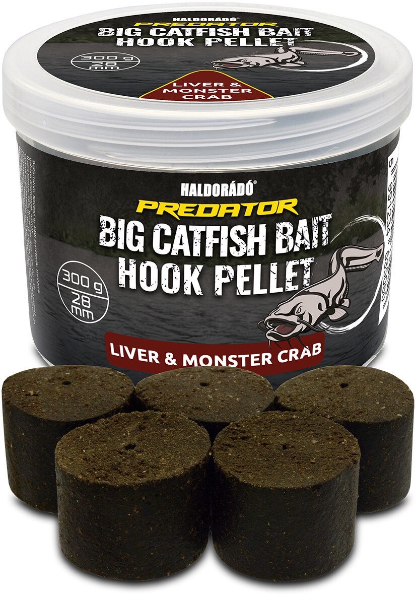 Haldorádó Pelety Catfish Bait Hook Pellet 300 g 28 mm Liver/Monster Crab