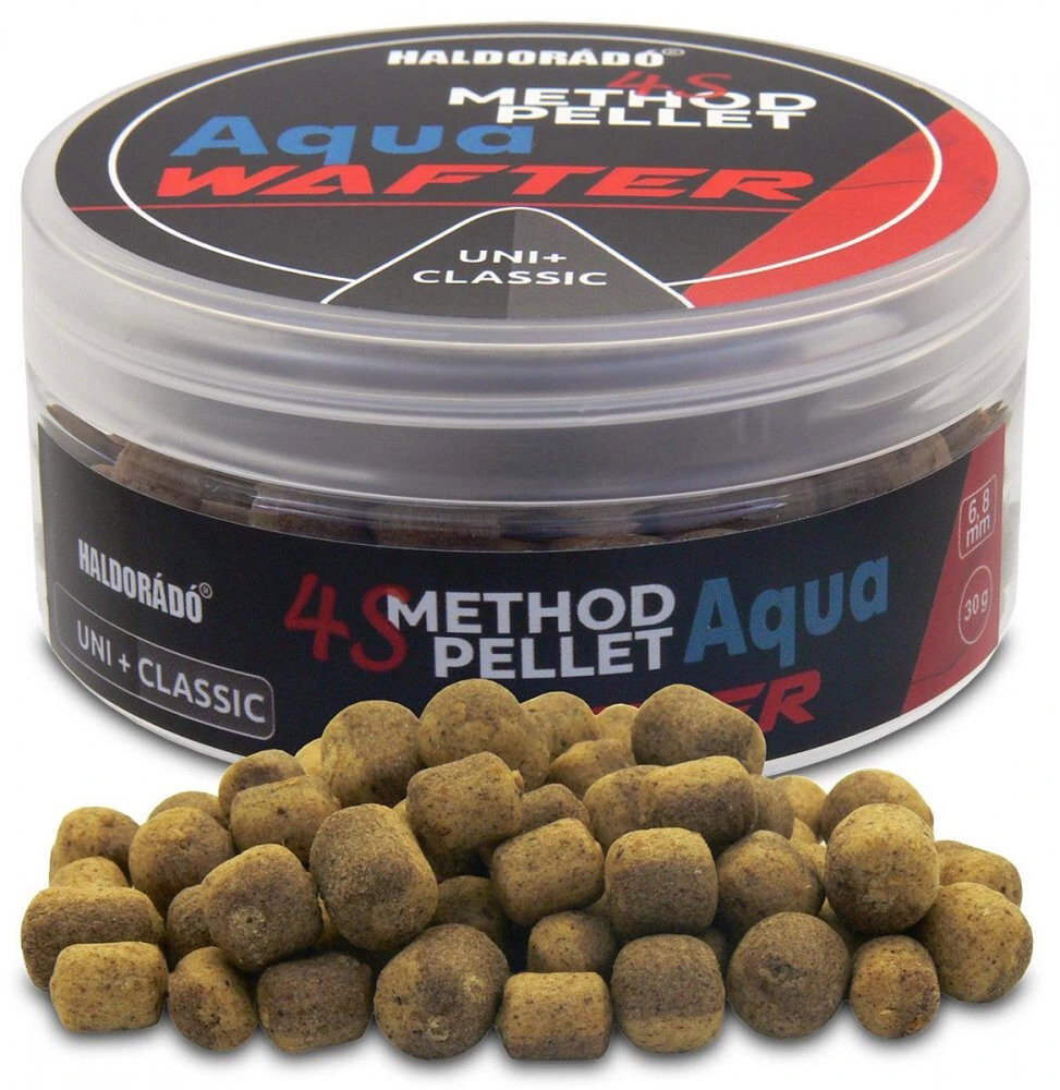 Haldorádó Pelety 4S Method Pellet Aqua Wafters 30 g 6+8 mm Uni-Classic