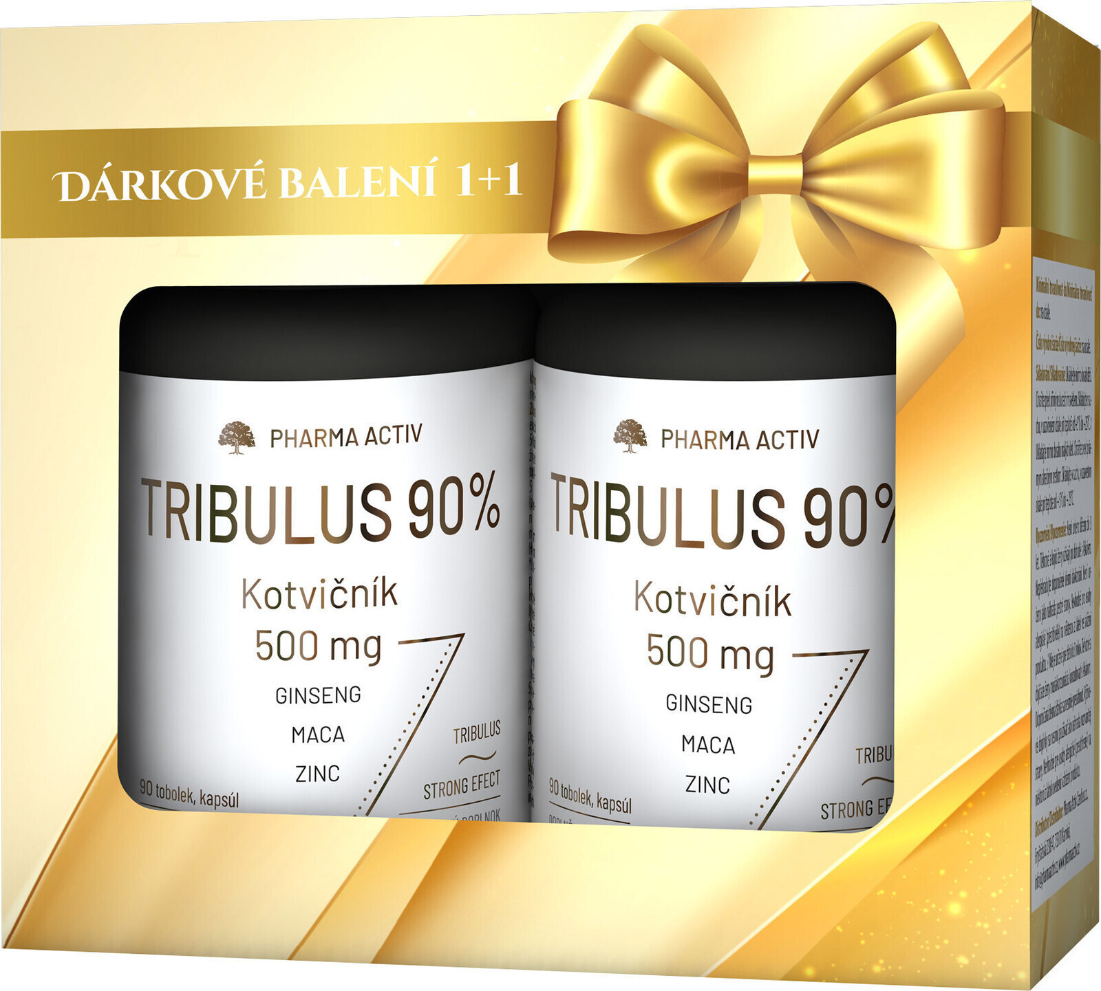 Pharma Activ Tribulus 90 % Kotvičník 500 mg, 180 toboliek