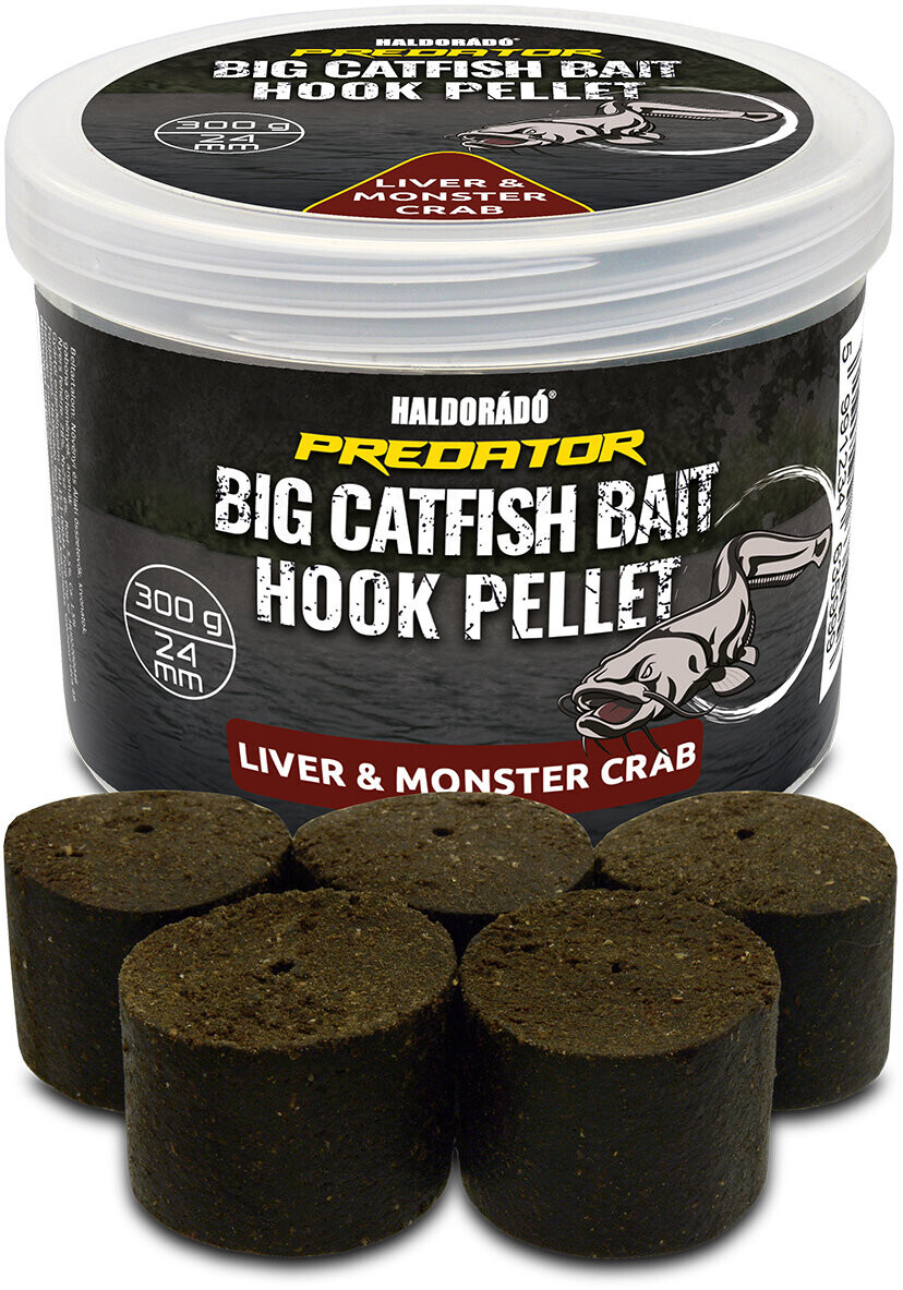 Haldorádó Pelety Catfish Bait Hook Pellet 300 g 24 mm Liver/Monster Crab