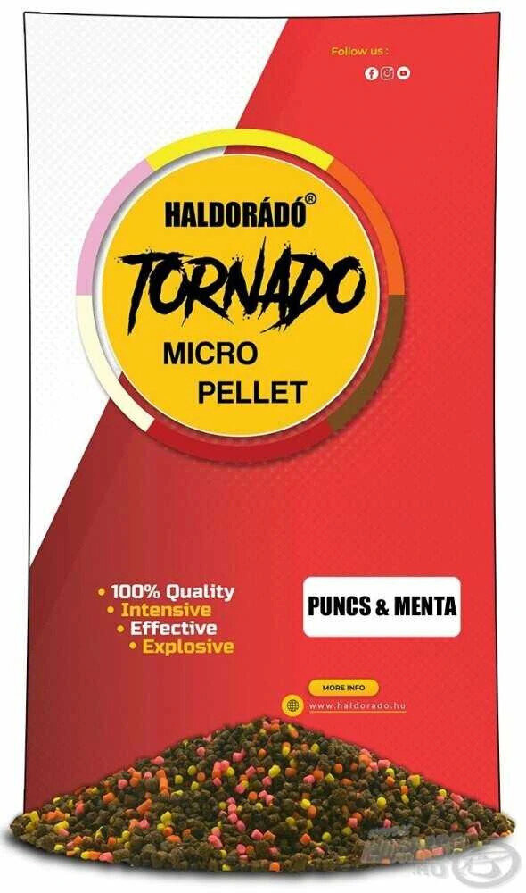 Haldorádó Pelety Tornado Micro Pellets 400 g 2 mm Punč-Mentol