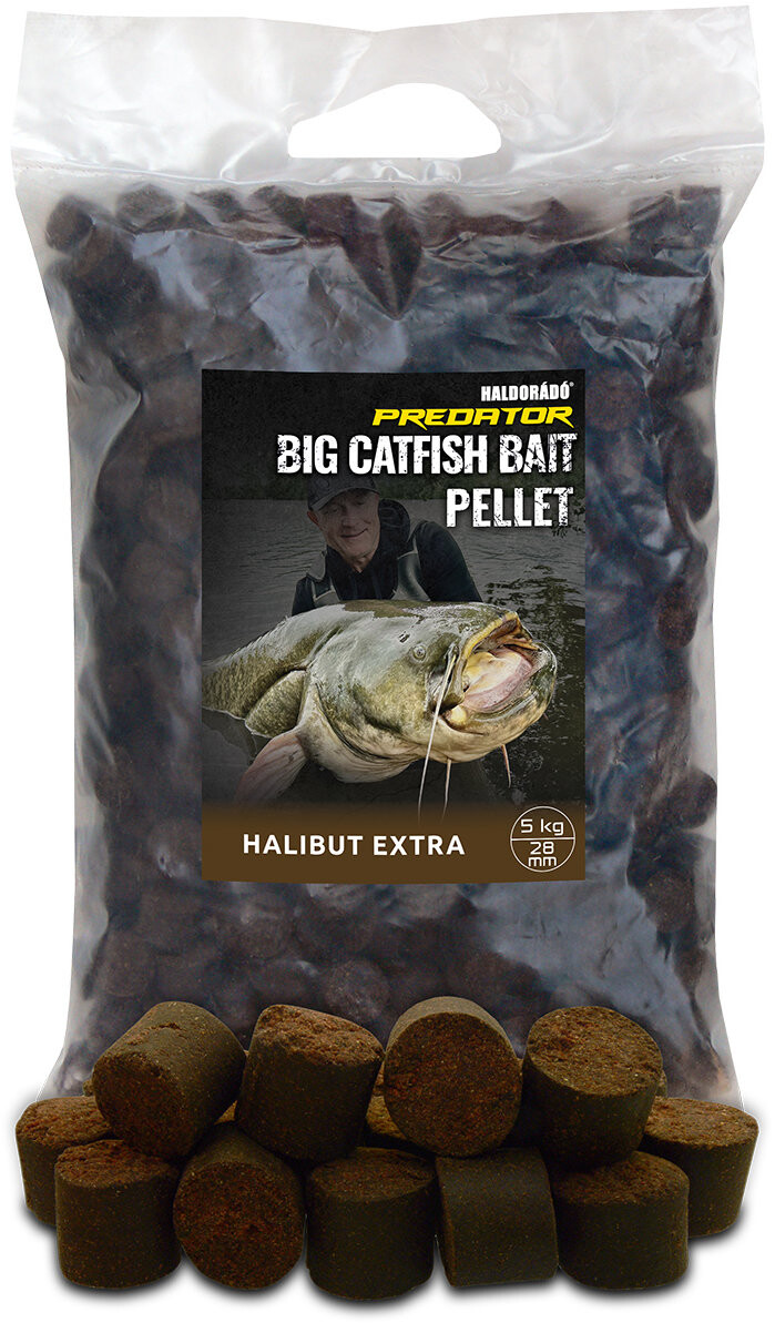 Haldorádó Pelety Catfish Bait Pellet 5 kg 28 mm Halibut Extra