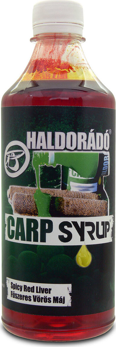 Haldorádó Booster Carp Syrup Pikantní červená játra, 500 ml