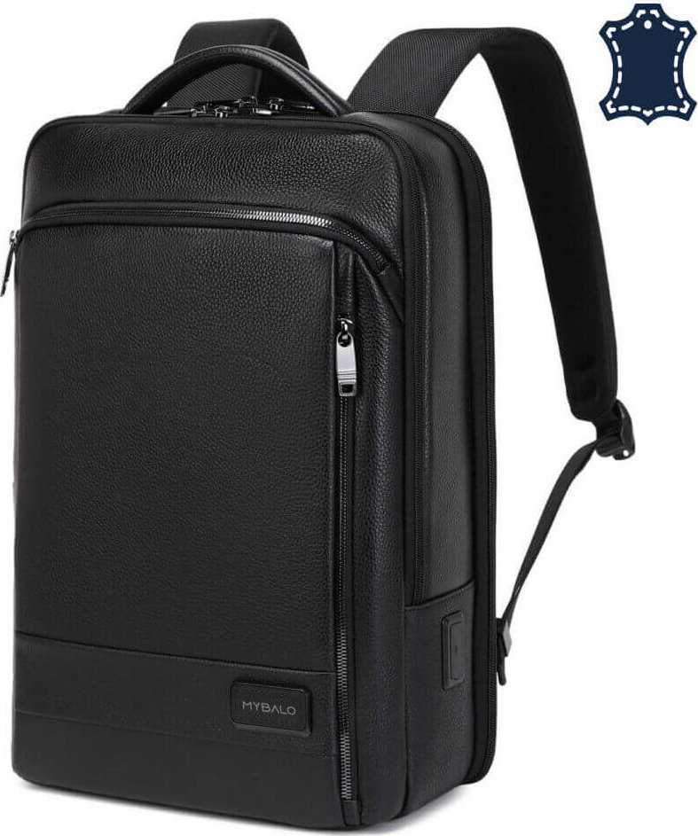 MYBALO Zante kožený mestský batoh na notebook