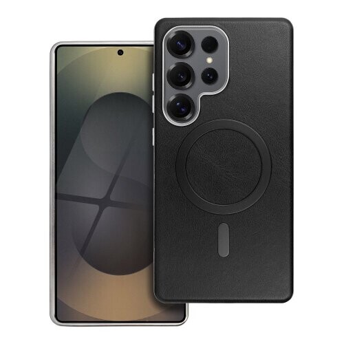 GENTLEMAN MAG COVER Case compatible with MagSafe for SAMSUNG A37 black