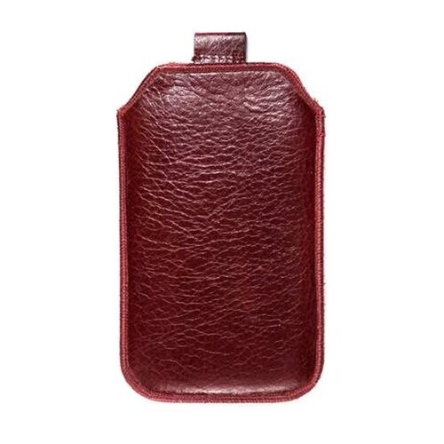 NOKIA 1320, NOKIA 1520 tmavočervené pravé kožené púzdro veľkosť 29 s vyťahovacím pútkom