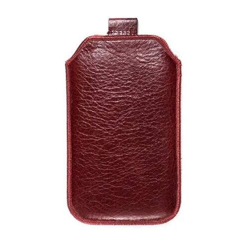Kožené púzdro veľkosť 30 tmavočervené s pásikom na Samsung Core, HTC One