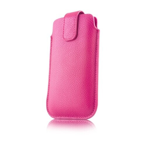 Koženkové púzdro SLIM UP Dakota XXL pre Samsung Galaxy SII i9100, pink