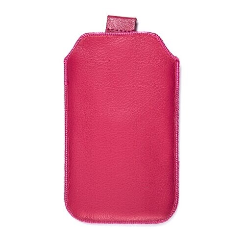 Kožené púzdro veľkosť 27 ružové s pásikom pre Samsung Galaxy S4 i9500 / i9505