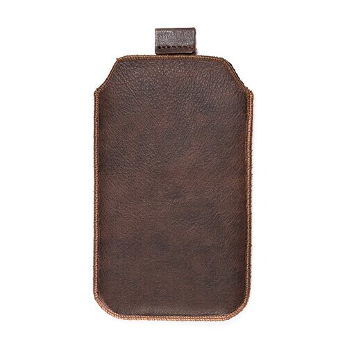 Kožené púzdro veľkosť 27 hnedé s pásikom pre Samsung Galaxy S4 i9500 / i9505