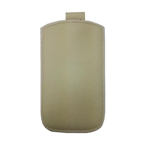 Kožené púzdro veľkosť 27 béžové s pásikom pre Samsung Galaxy S4 i9500 / i9505