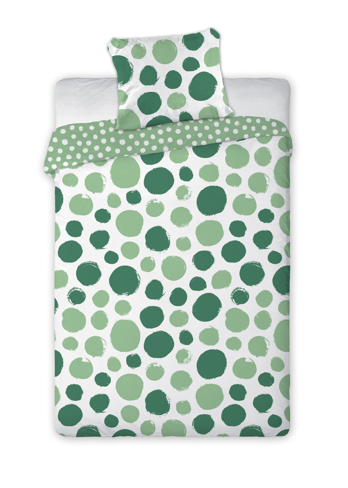 Bavlněné povlečení Fashion 017 160x200 cm + 70x80 cm zelené