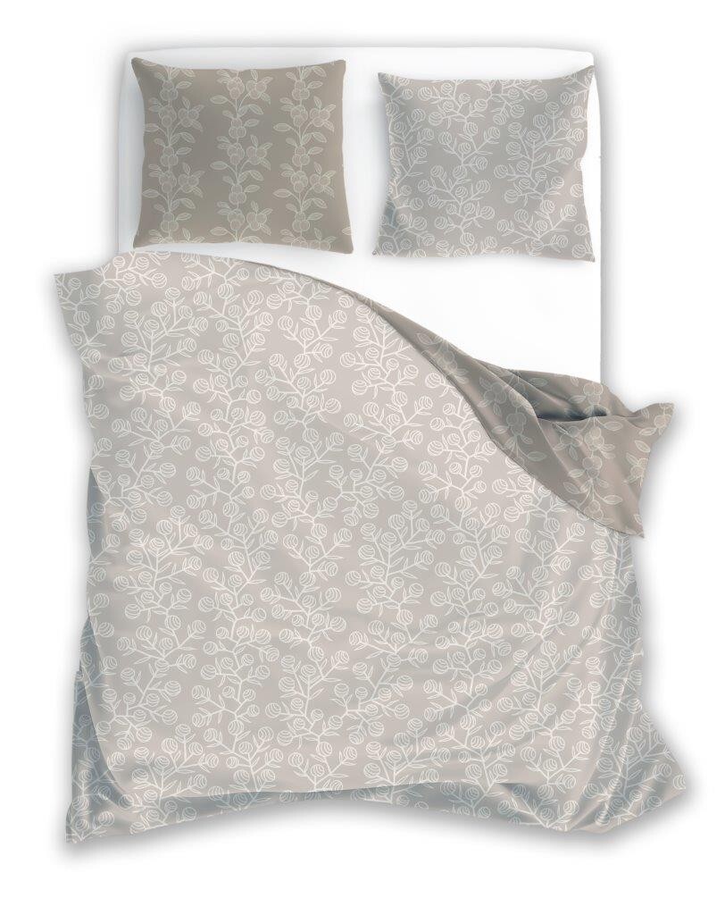 Flanelové povlečení Pure Flannel 009 140x200 cm + 70x90 cm béžové/hnědé