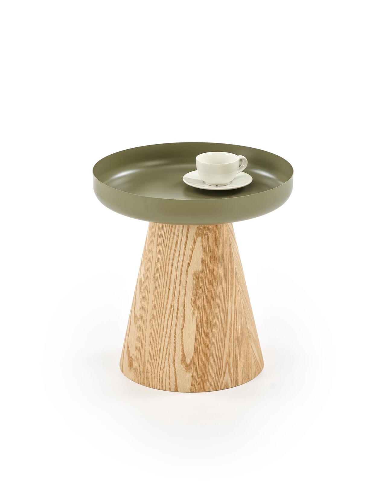 Konferenční stolek GINA zelený/dub přírodní