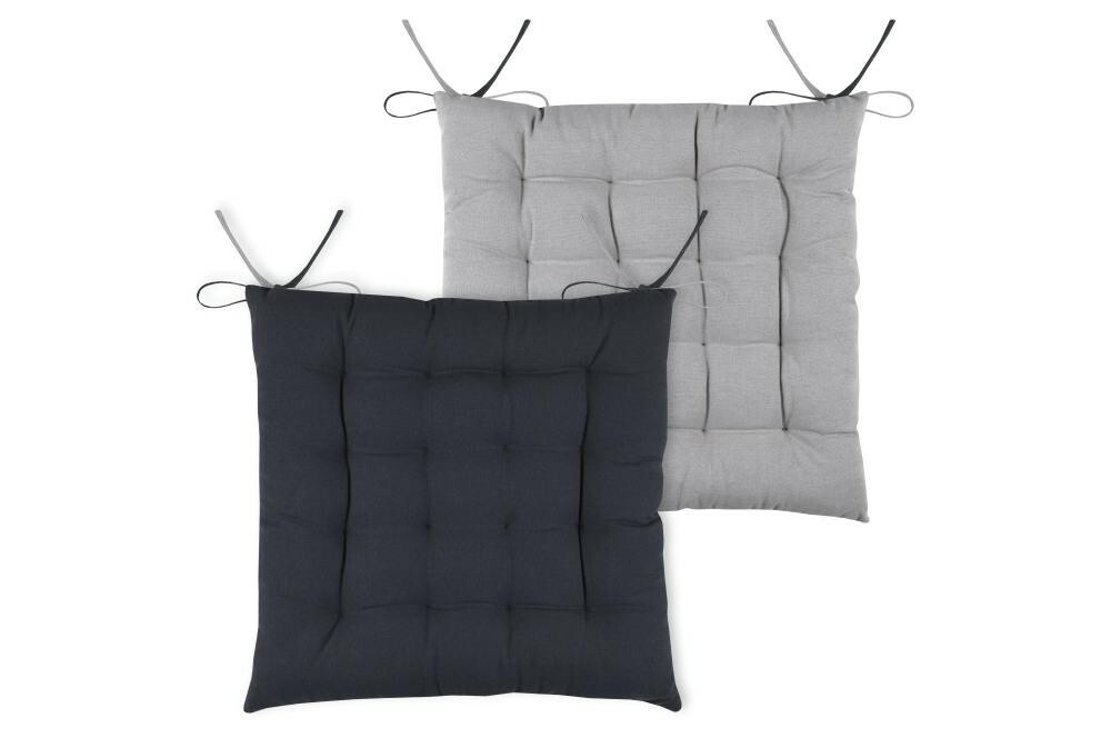 Oboustranný podsedák na židli Duo 40x40 cm antracitový/šedý