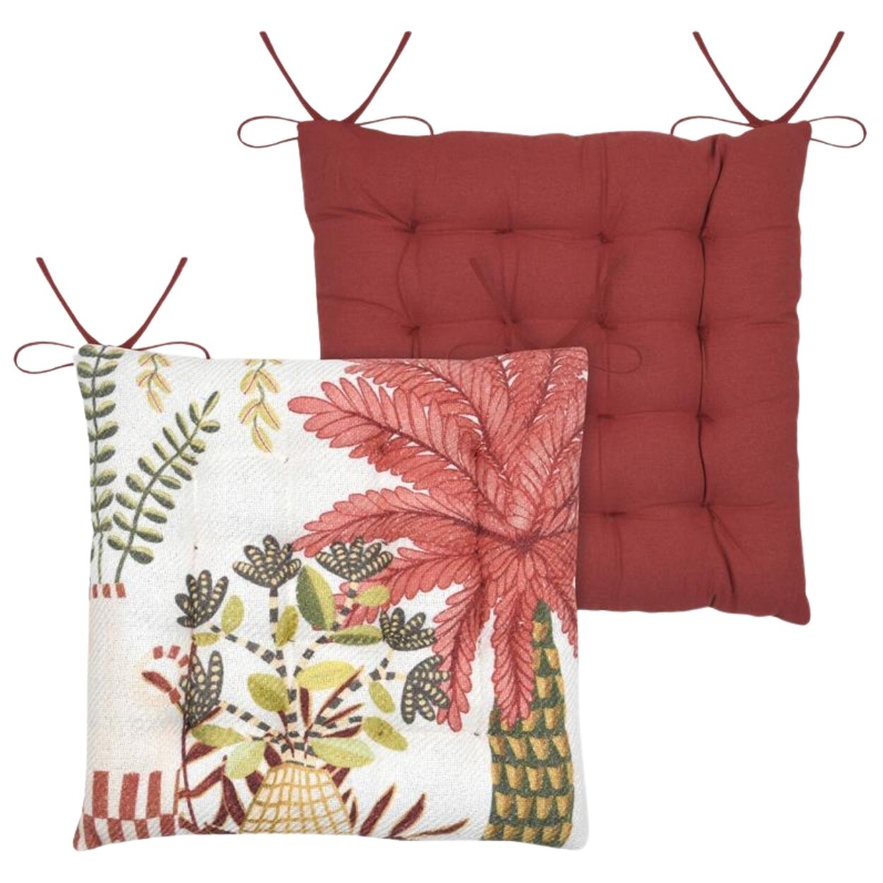 Podsedák na židli Maota 38x38 cm červený/vícebarevný