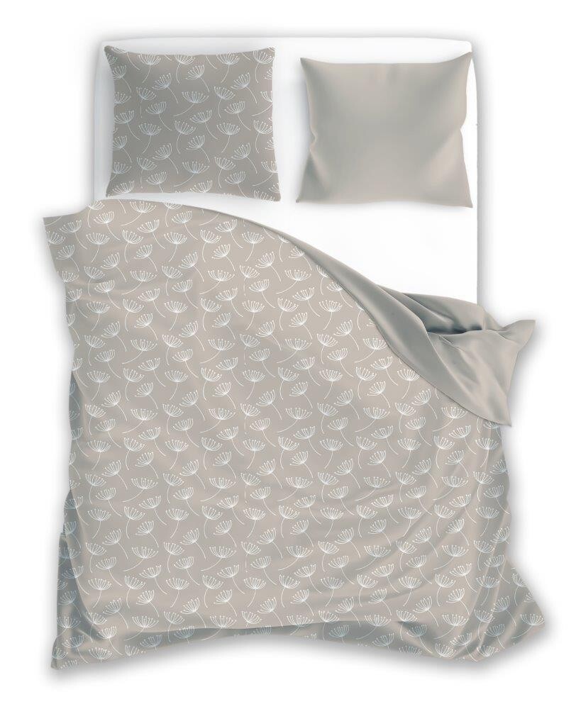 Povlečení z mikrovlákna Satyn 002 140x200 cm + 70x90 cm béžové