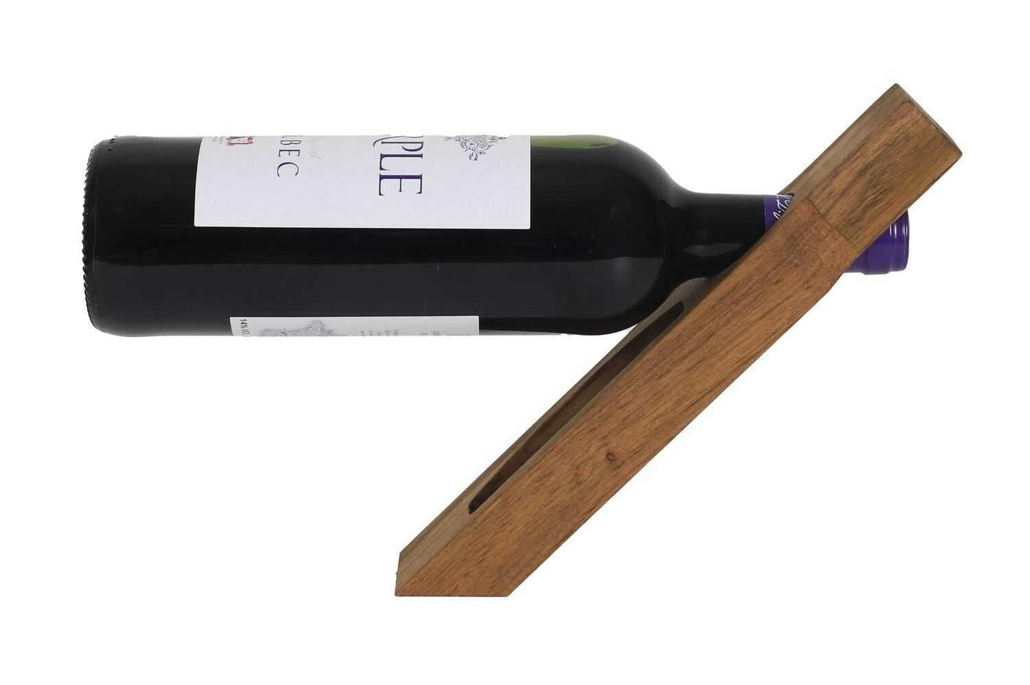 Stojan na víno s vývrtkou Gravino hnědý