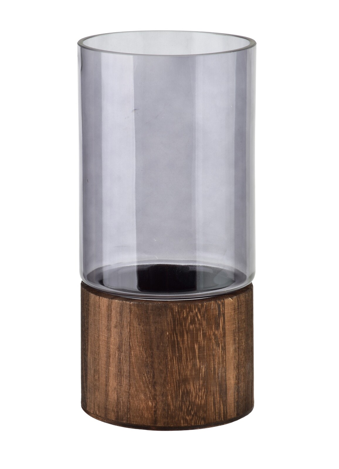 Váza Serenite 12x25 cm kouřově šedá