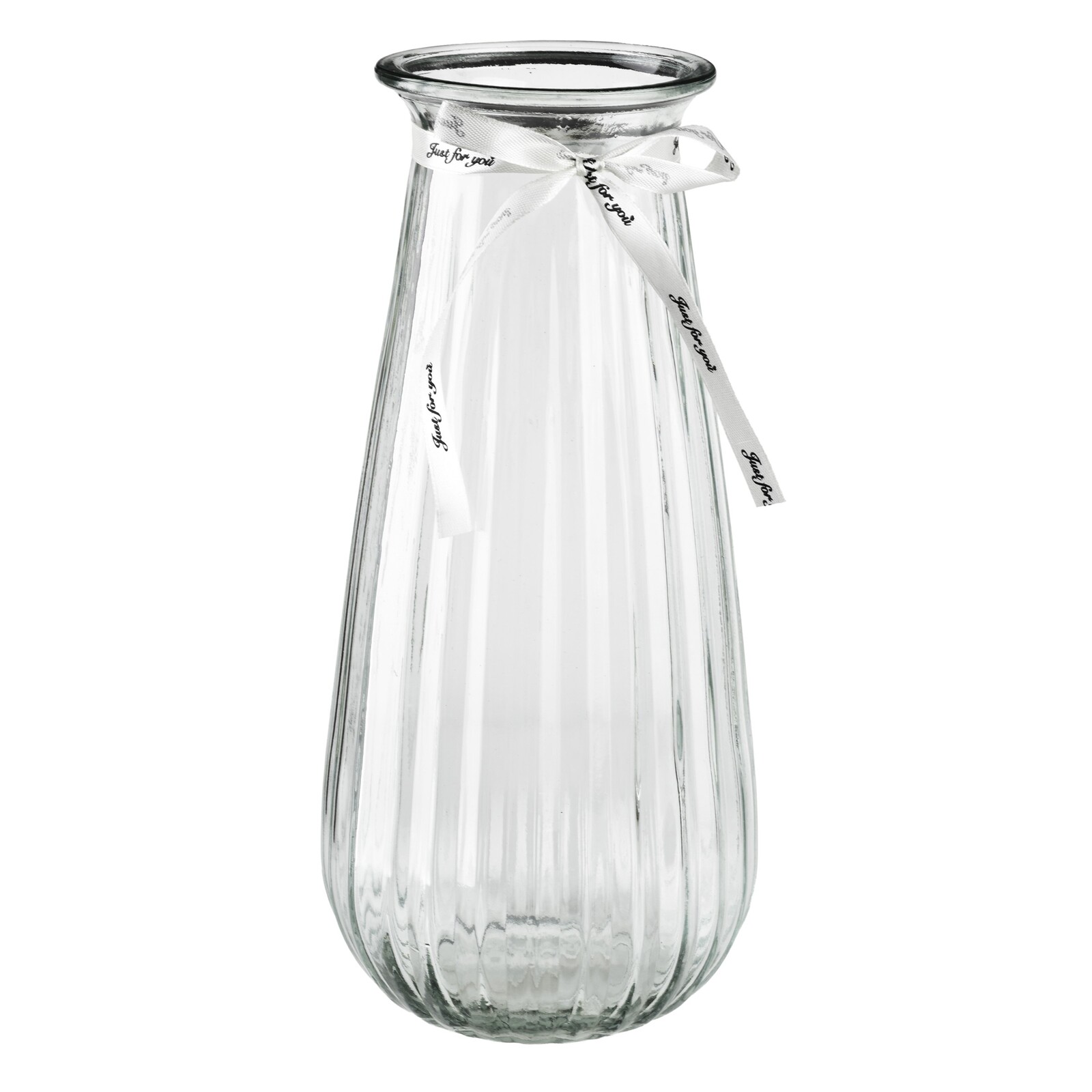 Váza Serenite 9,5x12x29 cm čirá