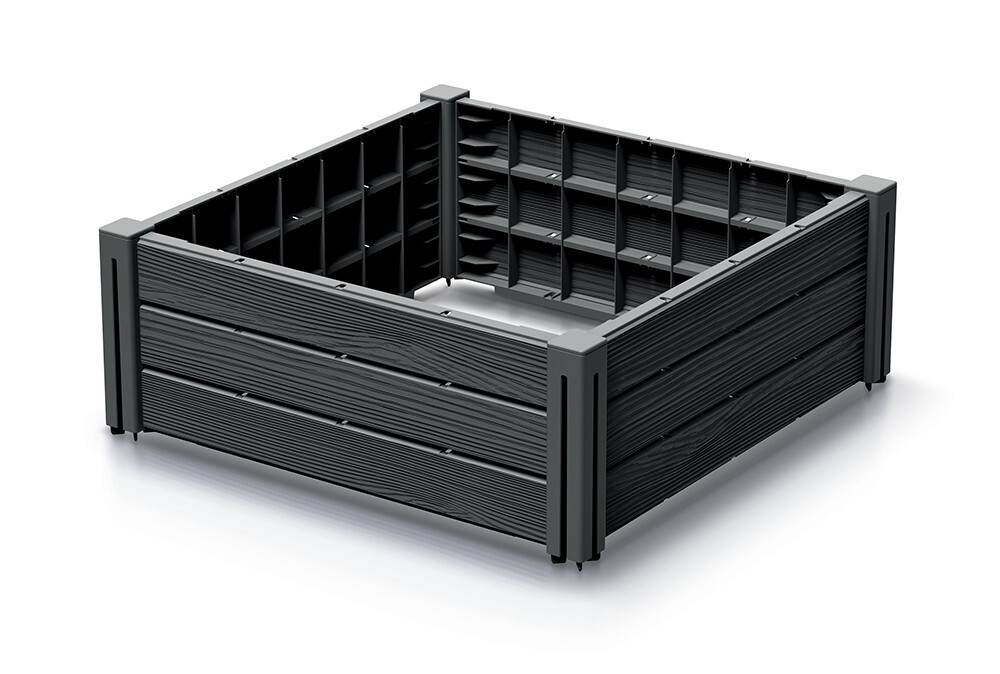 Vyvýšený záhon Bas Planty 61,8 cm antracitový