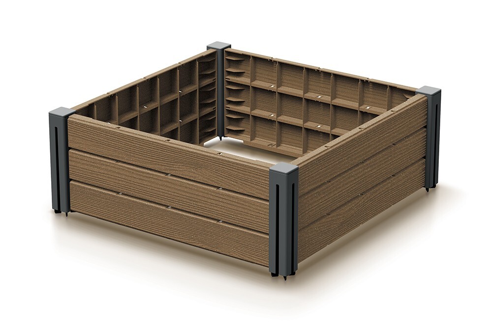 Vyvýšený záhon Bas Planty 61,8 cm hnědý