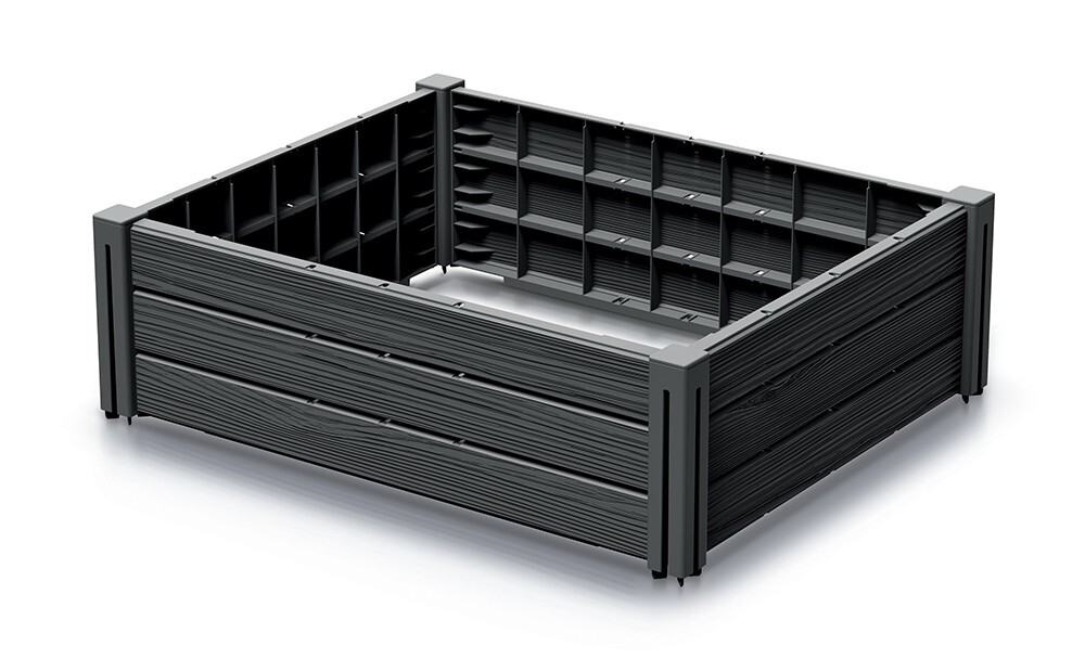 Vyvýšený záhon Bas Planty 75,6 cm antracitový