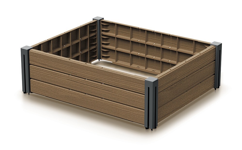 Vyvýšený záhon Bas Planty 75,6 cm hnědý