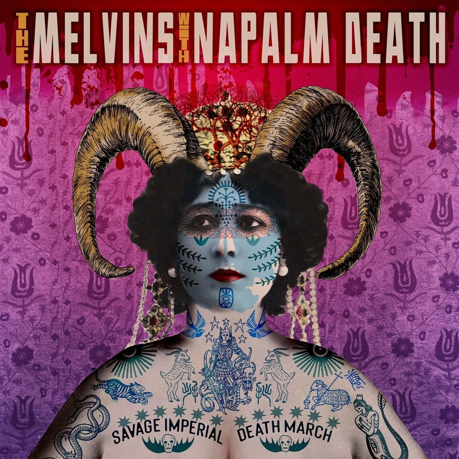 MELVINS & NAPALM DEATH - SAVAGE IMPERIAL DEATH MARCH, CD