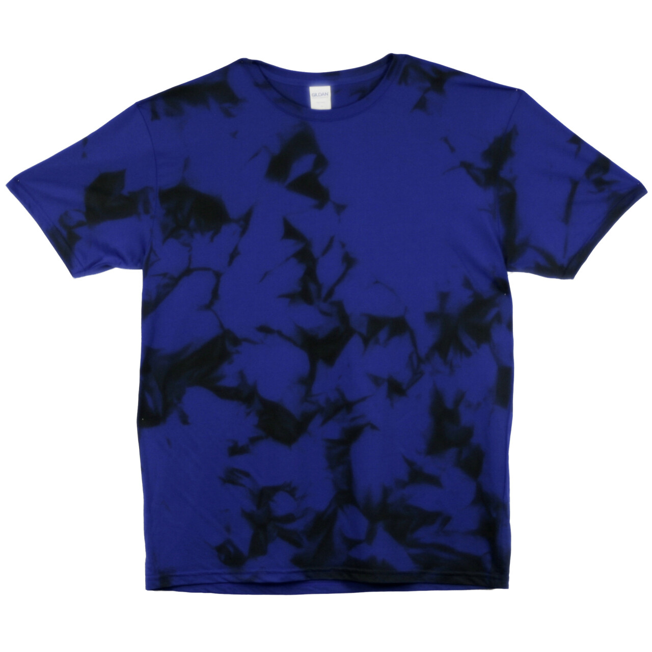 Tričko unisex The Mountain batikované Nebula - modré-čierne, 3XL