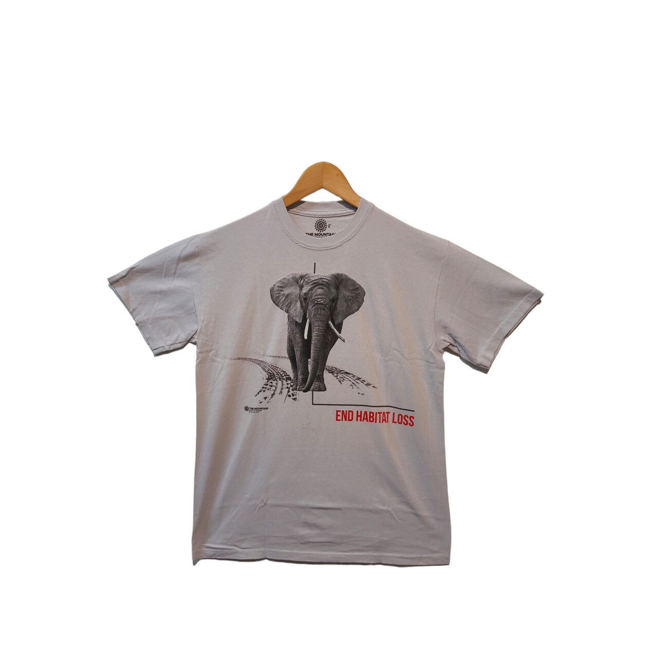 Tričko unisex The Mountain Habitat Elephant (slon) - sivé, 3XL